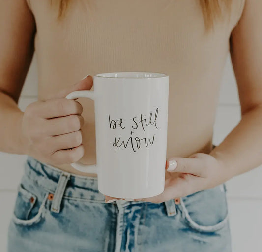 “Be still + know” Mug